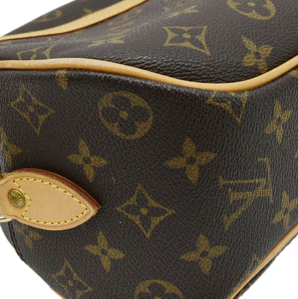 LOUIS VUITTON Blois Monogram Canvas Crossbody Bag Brown