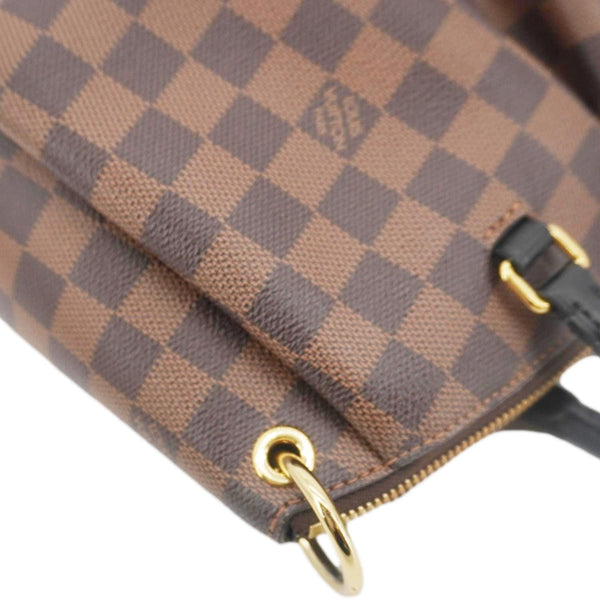 LOUIS VUITTON Odeon PM Damier Ebene Tote Shoulder Bag Brown