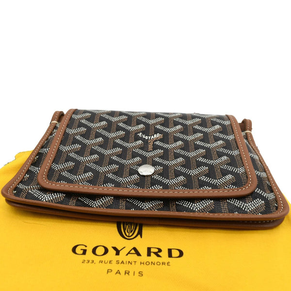 GOYARD Plumet Canvas Shoulder Bag Tan