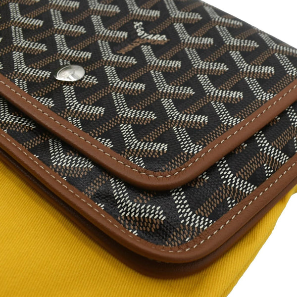 GOYARD Plumet Canvas Shoulder Bag Tan