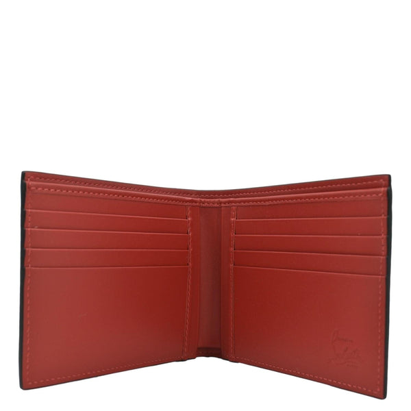 CHRISTIAN LOUBOUTIN Coolcard Grained Calf Leather Bifold Wallet Black