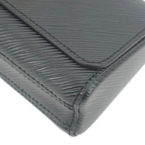 LOUIS VUITTON Twist West Epi Leather Crossbody Pochette Bag Black