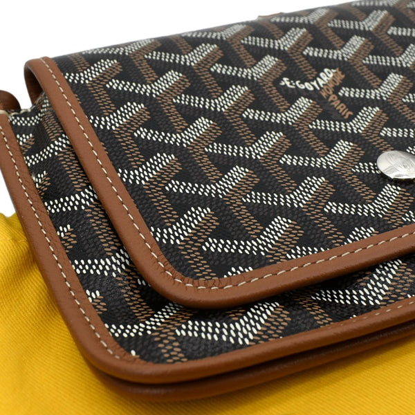 GOYARD Plumet Canvas Shoulder Bag Tan