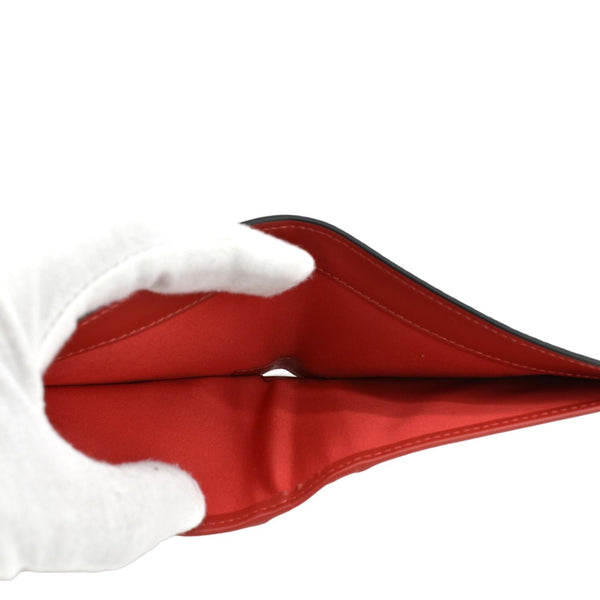 CHRISTIAN LOUBOUTIN Coolcard Grained Calf Leather Bifold Wallet Black