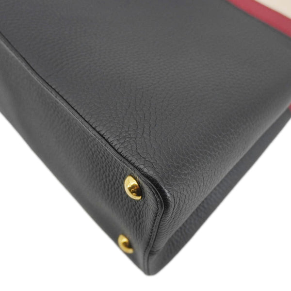 LOUIS VUITTON Capucines MM Taurillon Leather Satchel Bag Black