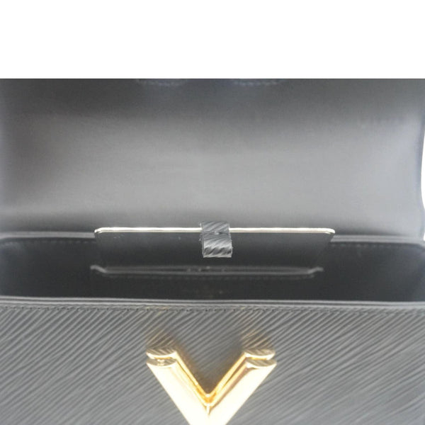 LOUIS VUITTON Twist West Epi Leather Crossbody Pochette Bag Black
