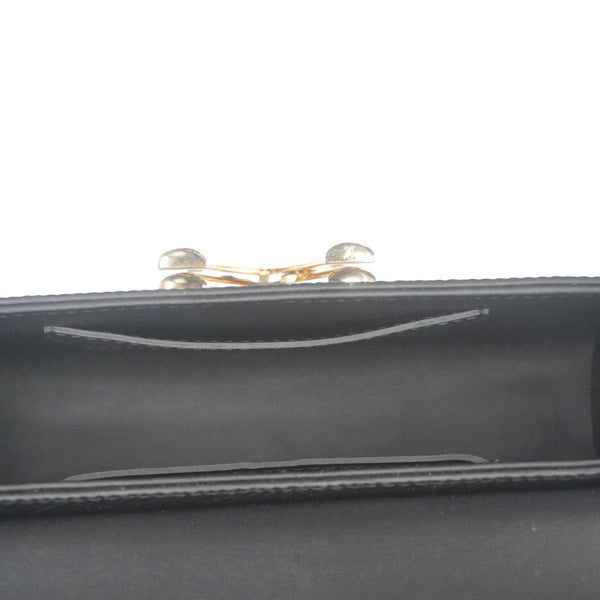 LOUIS VUITTON Twist West Epi Leather Crossbody Pochette Bag Black