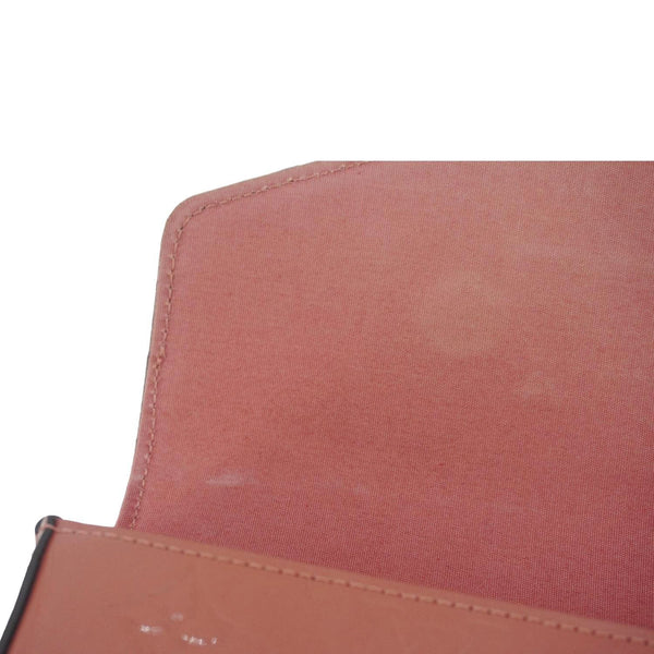 LOUIS VUITTON Valentine Dog Felicie Monogram Vernis Crossbody Bag Orange