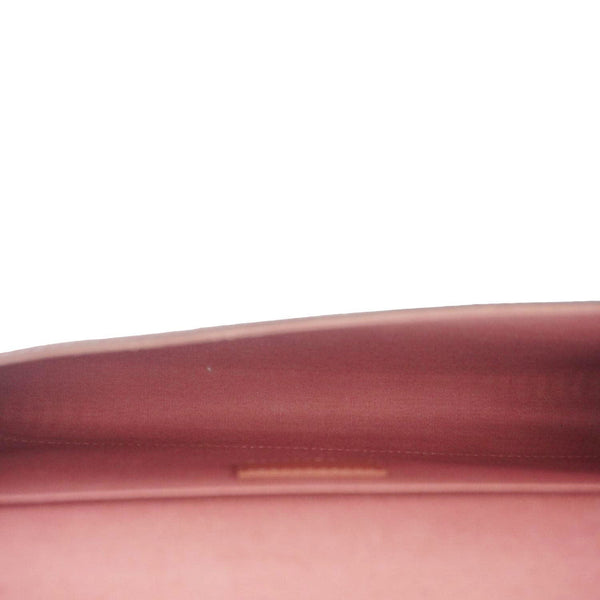 LOUIS VUITTON Valentine Dog Felicie Monogram Vernis Crossbody Bag Orange