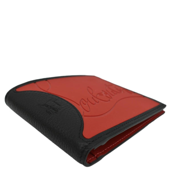 CHRISTIAN LOUBOUTIN Coolcard Grained Calf Leather Bifold Wallet Black