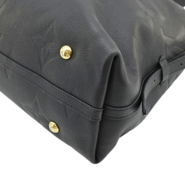 LOUIS VUITTON Carryall MM Empreinte Leather Shoulder Bag Black