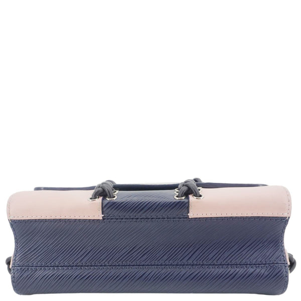 LOUIS VUITTON Twist MM Braided Epi Leather Shoulder Bag Blue