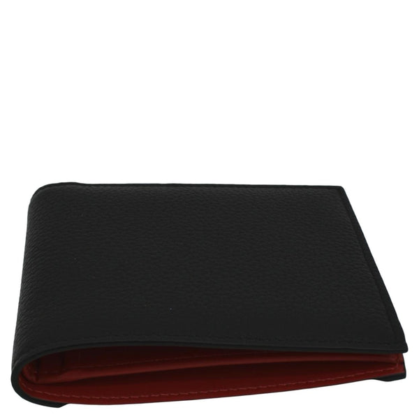 CHRISTIAN LOUBOUTIN Coolcard Grained Calf Leather Bifold Wallet Black