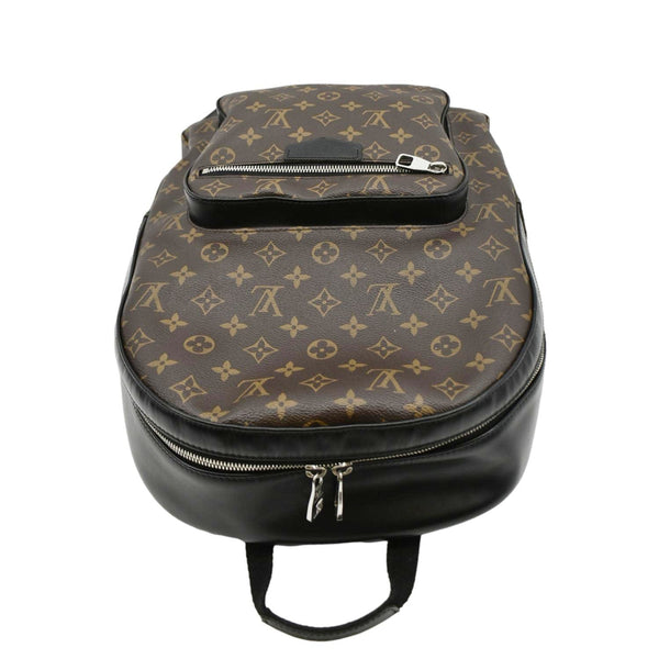 LOUIS VUITTON Monogram Canvas Backpack Bag Brown upper look
