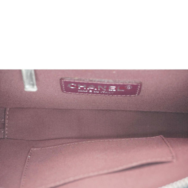 CHANEL Coco Boy Small Quilted Lambskin Camera Case Crossbody Bag Black