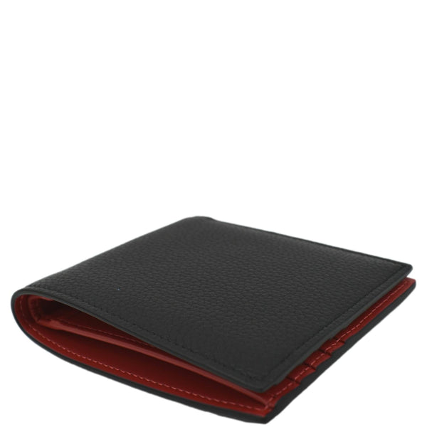 CHRISTIAN LOUBOUTIN Coolcard Grained Calf Leather Bifold Wallet Black