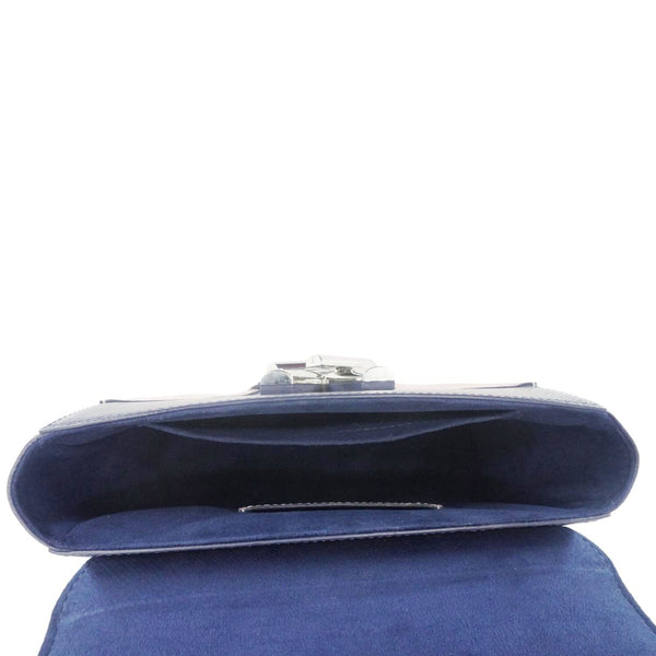 LOUIS VUITTON Twist MM Braided Epi Leather Shoulder Bag Blue