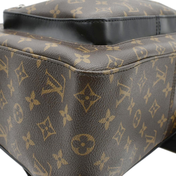 LOUIS VUITTON Monogram Canvas Backpack Bag Brown lower right corner look