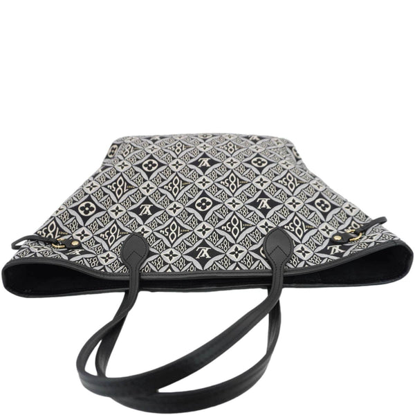 LOUIS VUITTON Since 1854 Neverfull MM Jacquard Shoulder Bag Black