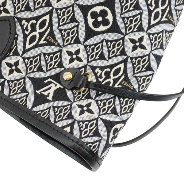 LOUIS VUITTON Since 1854 Neverfull MM Jacquard Shoulder Bag Black