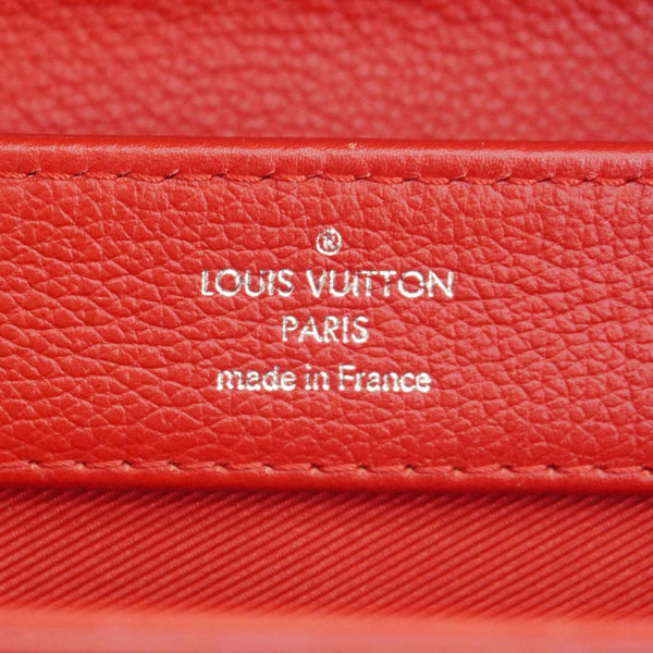 LOUIS VUITTON Lockme II BB Pebbled Leather Crossbody Bag Rubis