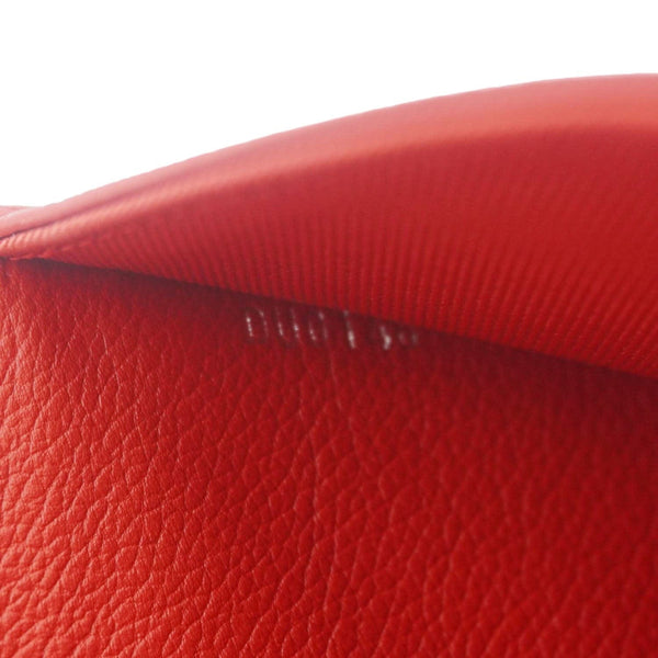 LOUIS VUITTON Lockme II BB Pebbled Leather Crossbody Bag Rubis