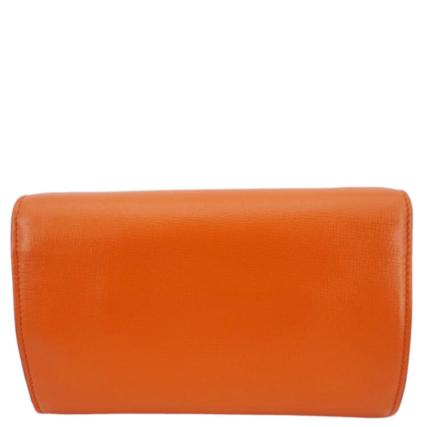 GUCCI Horsebit 1955 Mini Leather Shoulder Bag Orange 724713