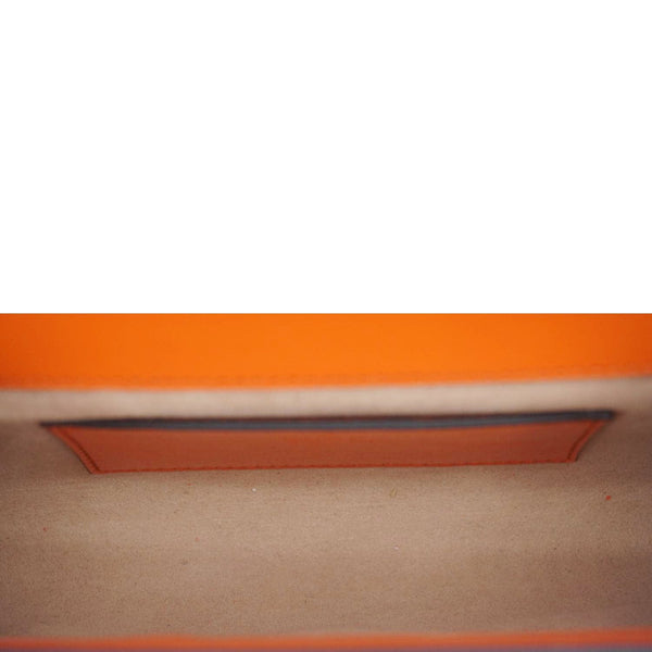 GUCCI Horsebit 1955 Mini Leather Shoulder Bag Orange 724713