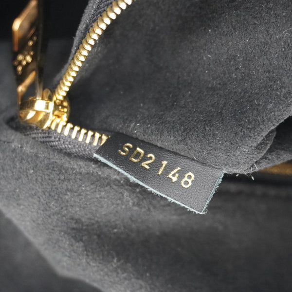 LOUIS VUITTON Flower Monogram Canvas Hobo Bag Brown