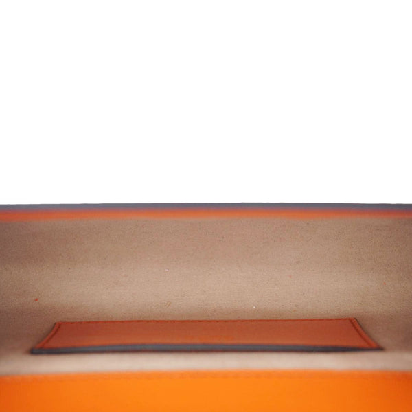 GUCCI Horsebit 1955 Mini Leather Shoulder Bag Orange 724713