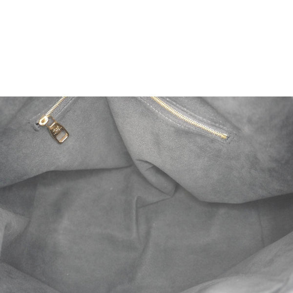 LOUIS VUITTON Flower Monogram Canvas Hobo Bag Brown