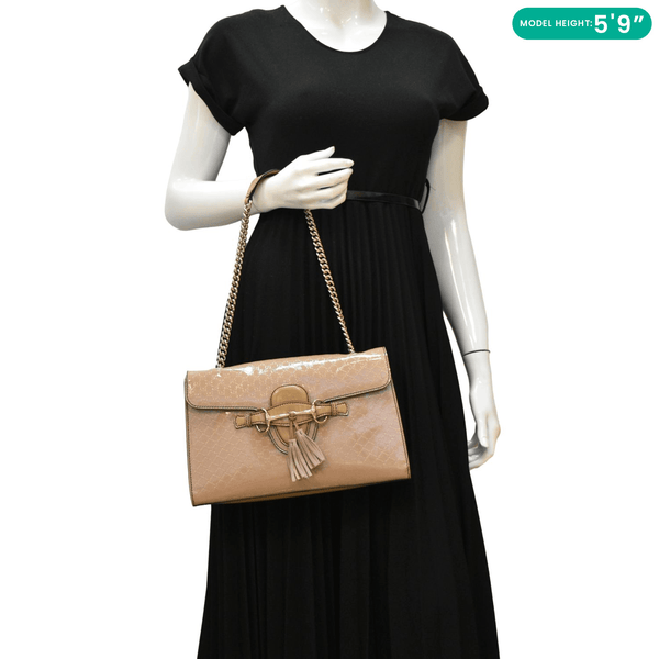 Sac a main Gucci Boston en toile rouge et verte et cuir marron