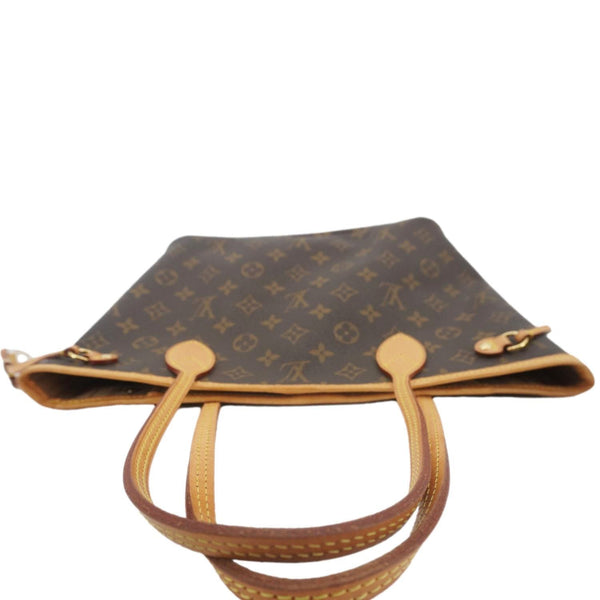 LOUIS VUITTON Neverfull PM Monogram Canvas Tote Bag Brown