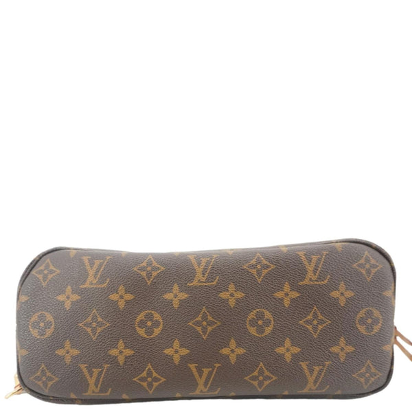 LOUIS VUITTON Neverfull PM Monogram Canvas Tote Bag Brown