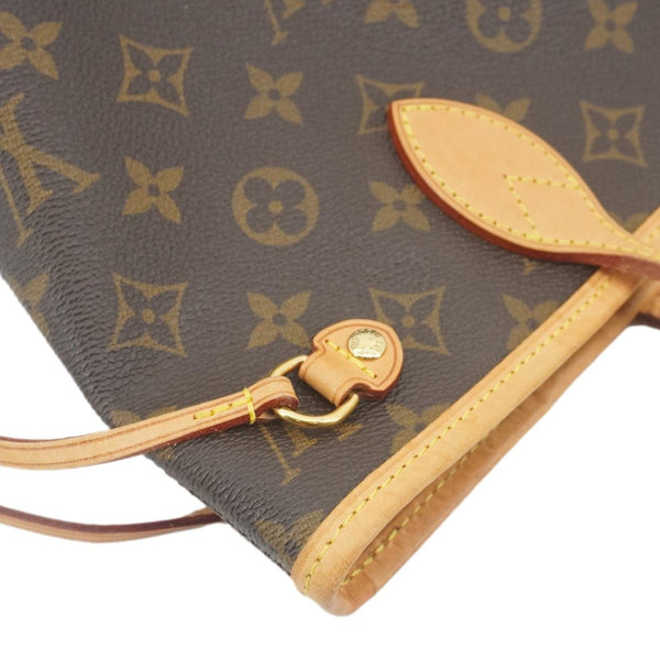 LOUIS VUITTON Neverfull PM Monogram Canvas Tote Bag Brown