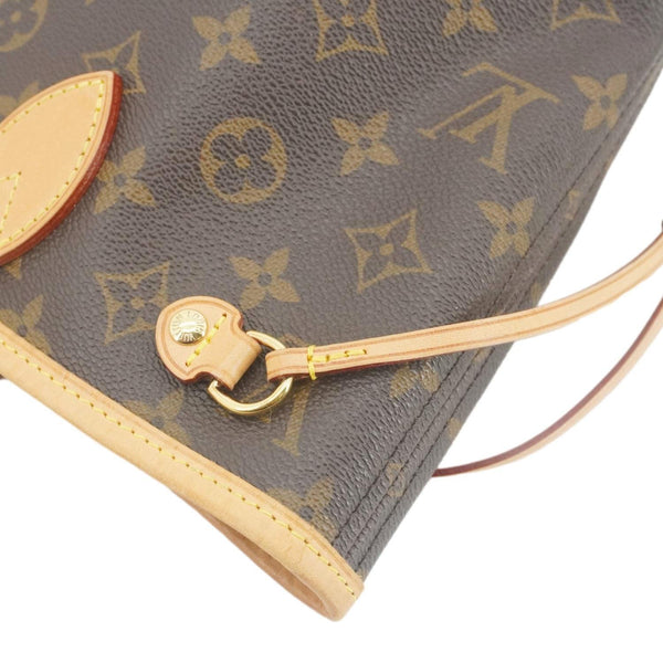 LOUIS VUITTON Neverfull PM Monogram Canvas Tote Bag Brown