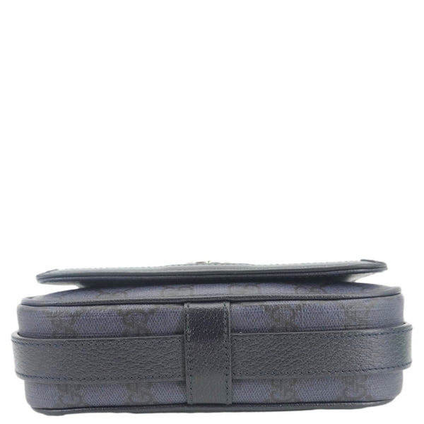 GUCCI Ophidia Super Mini GG Supreme Canvas Shoulder Bag Navy Blue 795466
