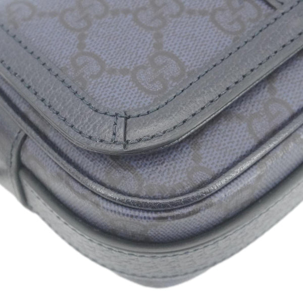 GUCCI Ophidia Super Mini GG Supreme Canvas Shoulder Bag Navy Blue 795466