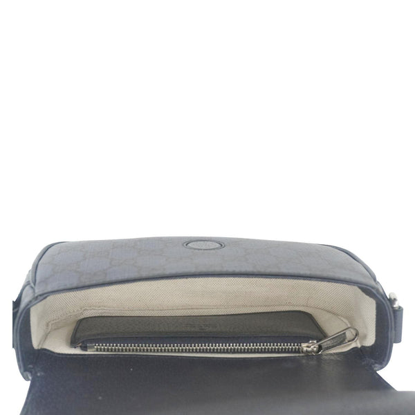 GUCCI Ophidia Super Mini GG Supreme Canvas Shoulder Bag Navy Blue 795466