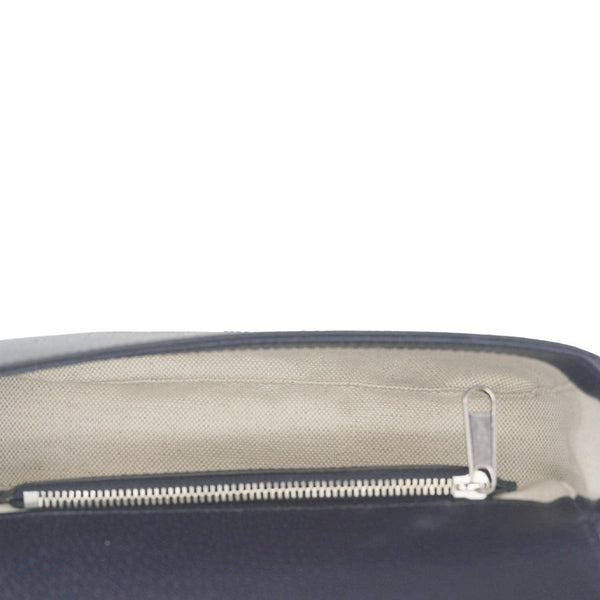 GUCCI Ophidia Super Mini GG Supreme Canvas Shoulder Bag Navy Blue 795466