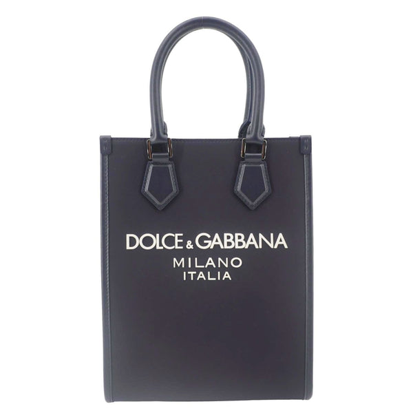 DOLCE & GABBANA Small Nylon Crossbody Bag Navy Blue