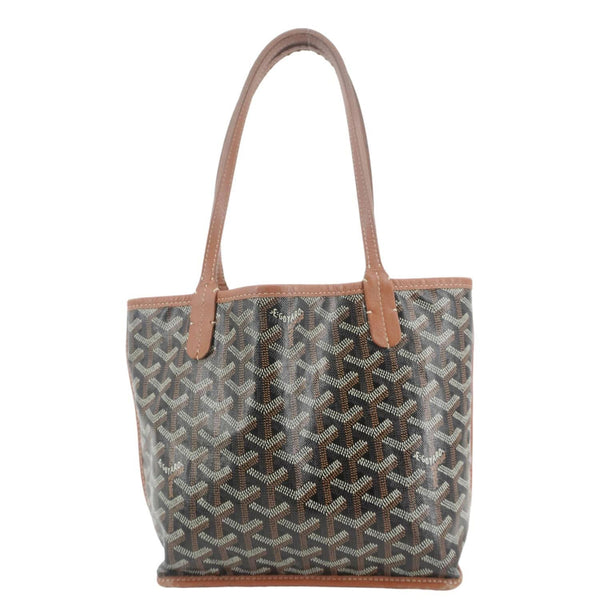 GOYARD Anjou Mini Canvas Shoulder Bag Black