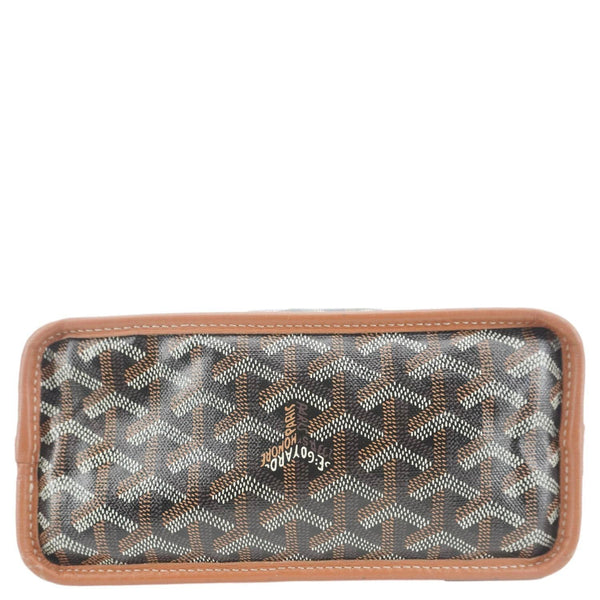 GOYARD Anjou Mini Canvas Shoulder Bag Black
