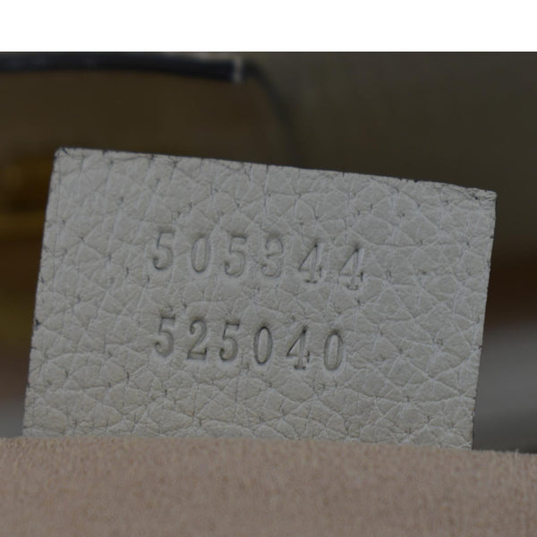 GUCCI Totem Butterfly Medium Leather Shoulder Bag Beige 505344