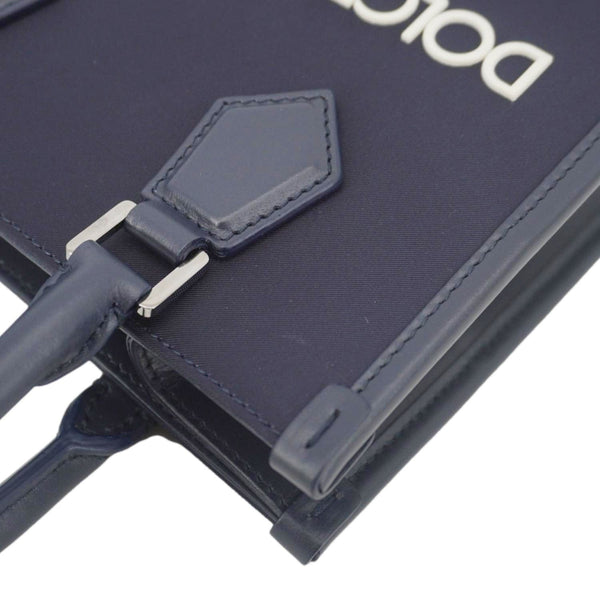 DOLCE & GABBANA Small Nylon Crossbody Bag Navy Blue
