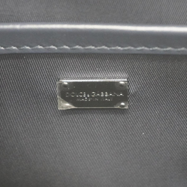 DOLCE & GABBANA Small Nylon Crossbody Bag Navy Blue