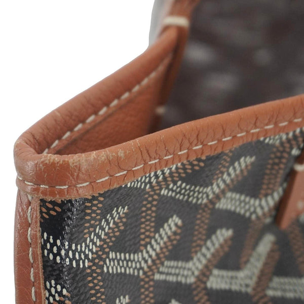 GOYARD Anjou Mini Canvas Shoulder Bag Black