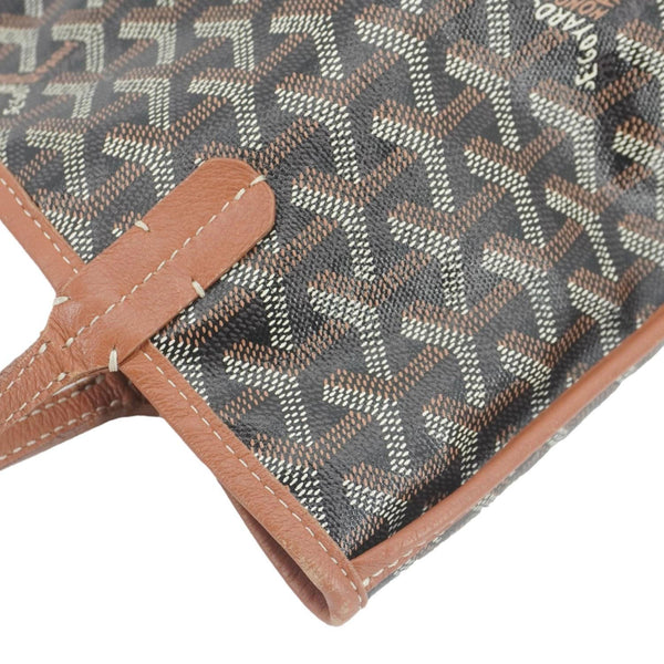 GOYARD Anjou Mini Canvas Shoulder Bag Black