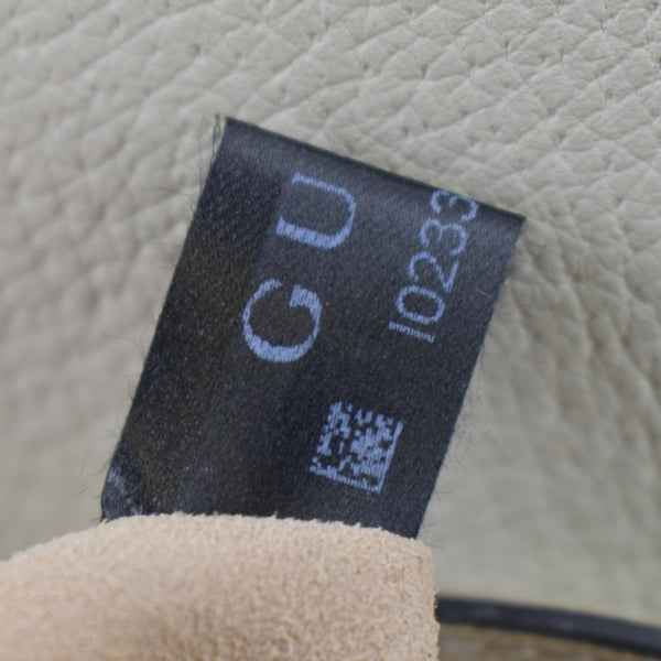 GUCCI Totem Butterfly Medium Leather Shoulder Bag Beige 505344