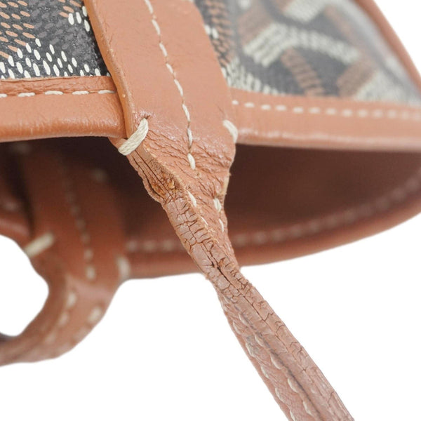 GOYARD Anjou Mini Canvas Shoulder Bag Black